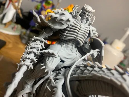 Детализированная 3D статуэтка Рыцаря-Черепа (Skull Knight) на коне из аниме Берсерк, ручная работа
