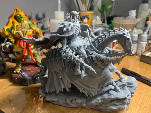 Детализированная 3D статуэтка Рыцаря-Черепа (Skull Knight) на коне из аниме Берсерк, ручная работа