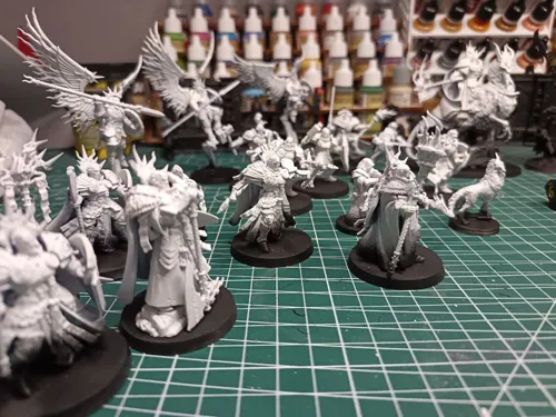 Миниатюра крысолюда Скавена (Skaven) из вселенной Warhammer, фотополимерная печать и покраска