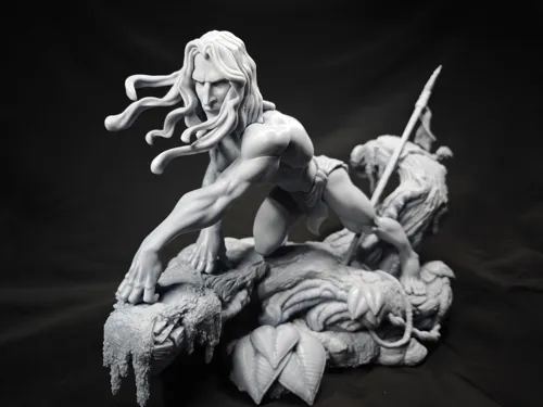 3D фигурка Тарзана (Tarzan) из мультфильма Disney, напечатанная и покрашенная вручную