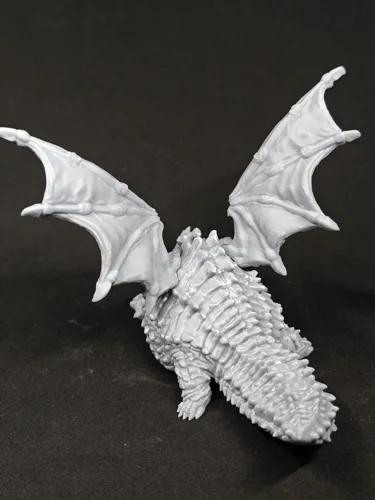 Забавная 3D фигурка толстого дракона (Fat Dragon) для D&D, фотополимерная печать и покраска