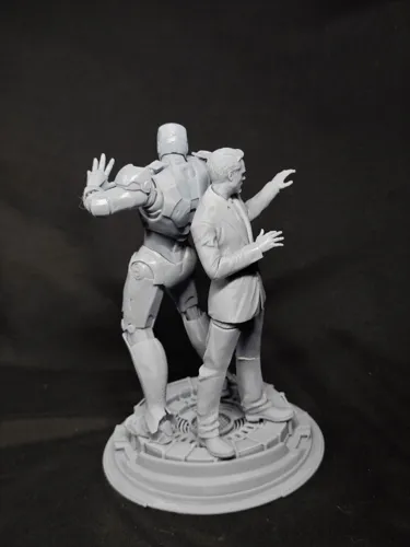 Кастомная 3D статуэтка Тони Старка (Tony Stark) в костюме Железного Человека (Iron Man), ручная работа