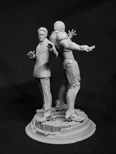 Кастомная 3D статуэтка Тони Старка (Tony Stark) в костюме Железного Человека (Iron Man), ручная работа