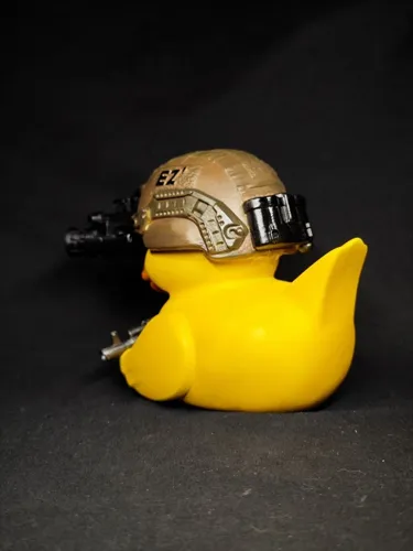 3D фигурка боевой утки солдата (Duck Tac), печать на фотополимерном принтере и покраска