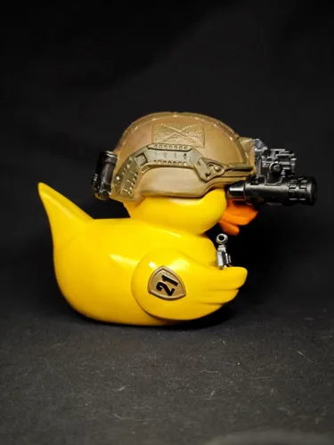 3D фигурка боевой утки солдата (Duck Tac), печать на фотополимерном принтере и покраска